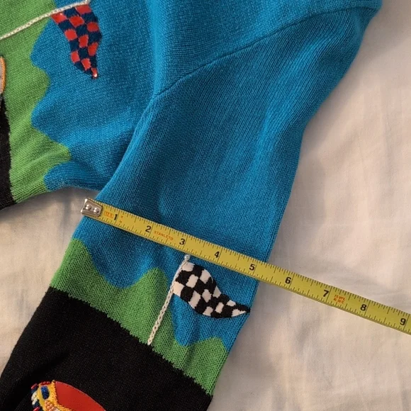 Vintage Michael Simon Blue Knit Cardigan - Picture 9 of 15